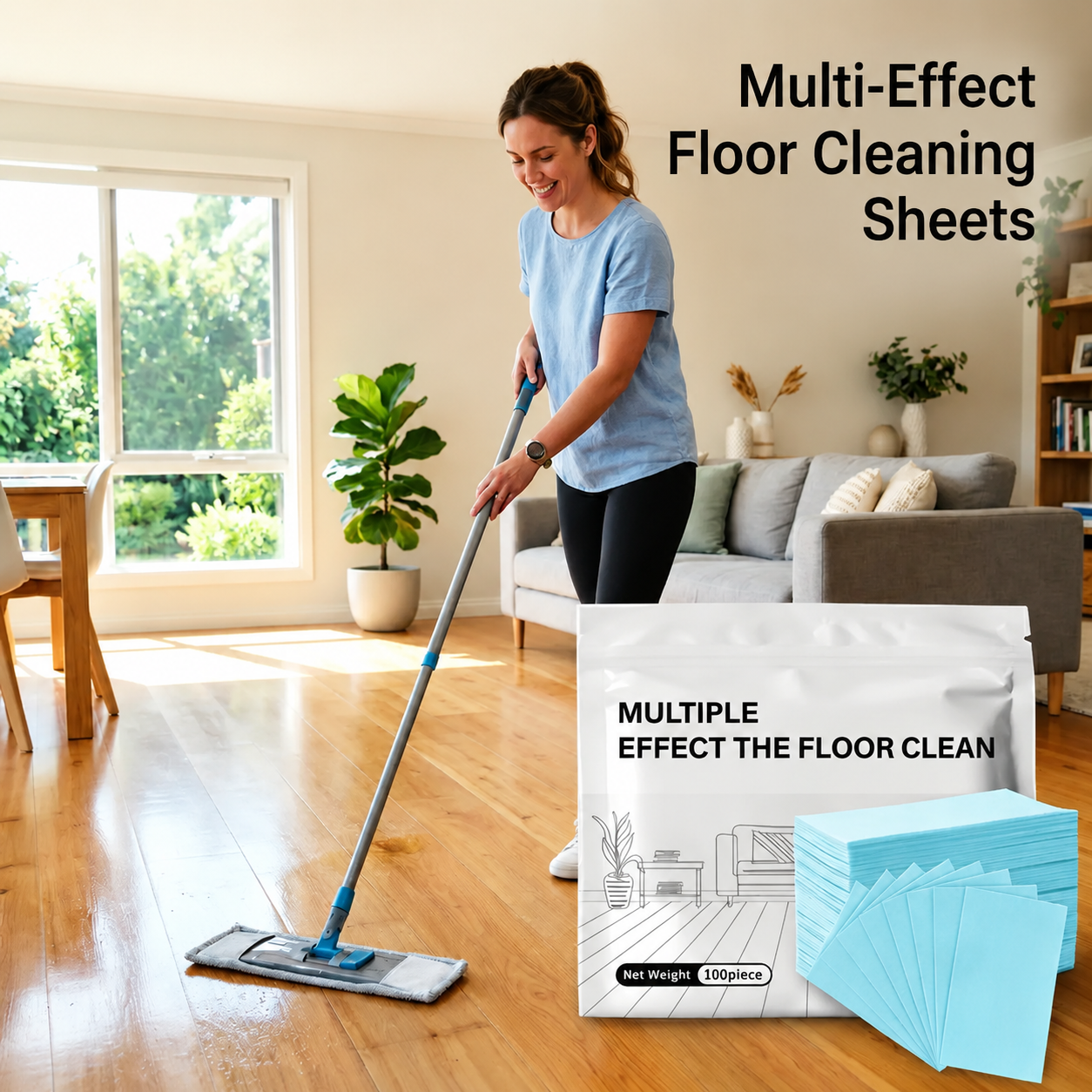 🔥Sylphline🦠Mloor Cleaning Tablets 100 Pack Multi Surface Cleaner Hardwood Laminate Tile RV Walls🏡