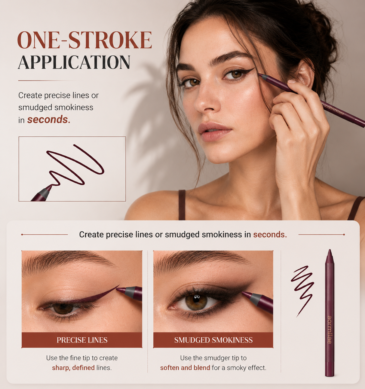 ✨BUY 1 GET 1 FREE💖24H Waterproof Eyeliner Pencil — Smudge-Proof, All-Day Wear