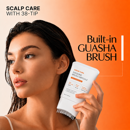 Exosome Scalp Care Serum with Built-In Massage Brush for Fuller-Looking Hair