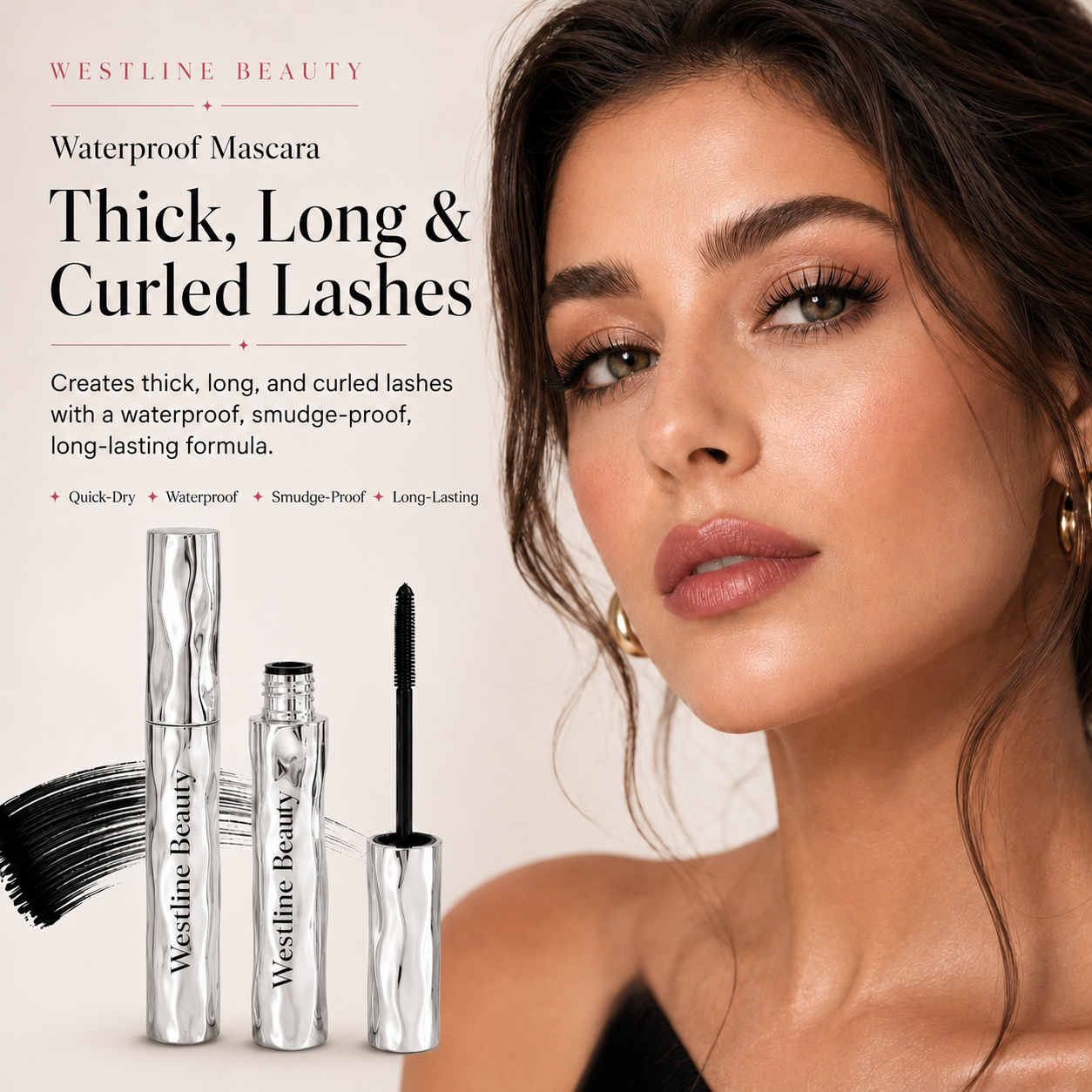 Westline Beauty Waterproof Curling and Lengthening Mascara