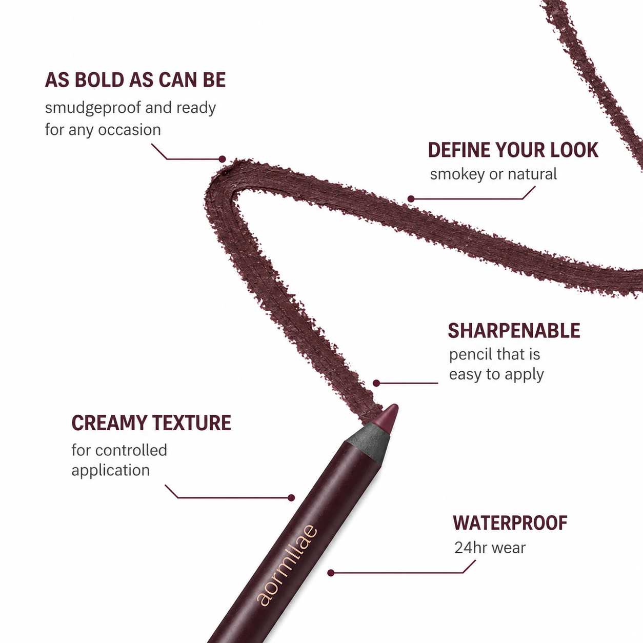 Precision mascara wand and quick dry black formula